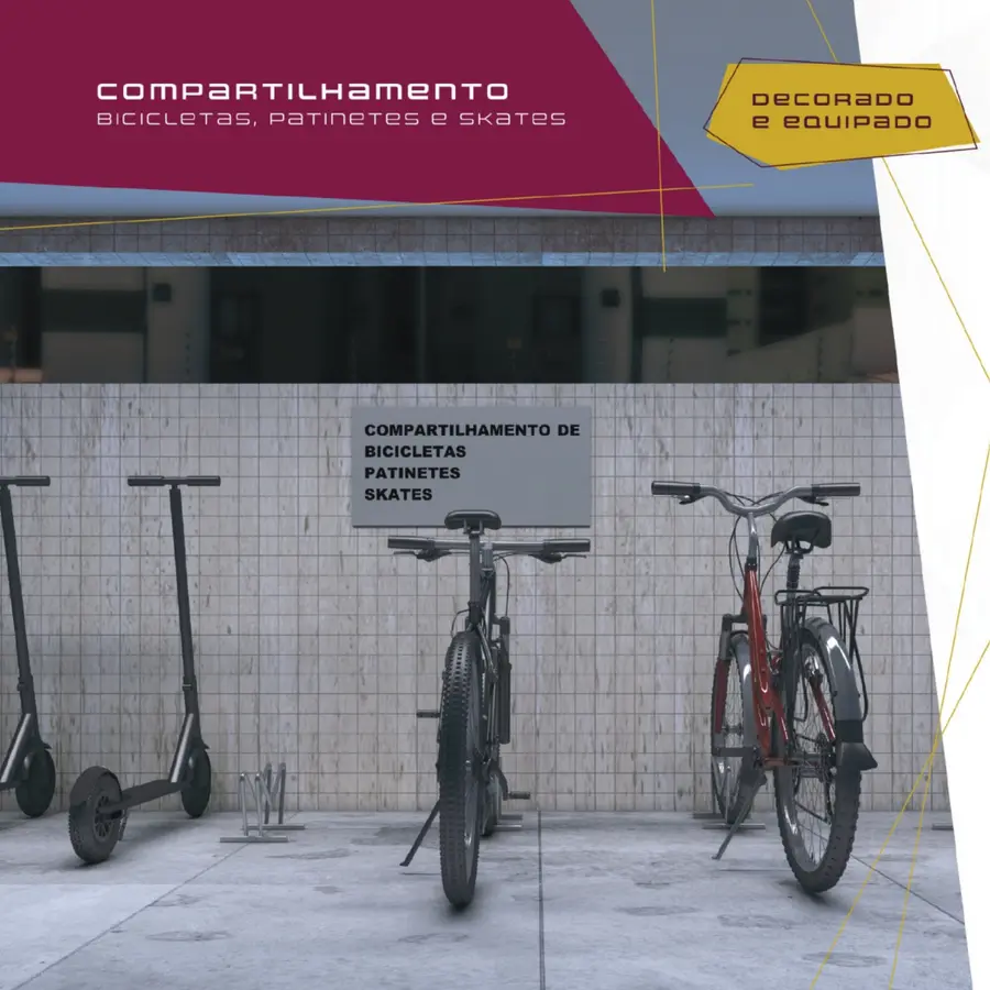 Compartilhamento de bicicletas, patinetes e skates