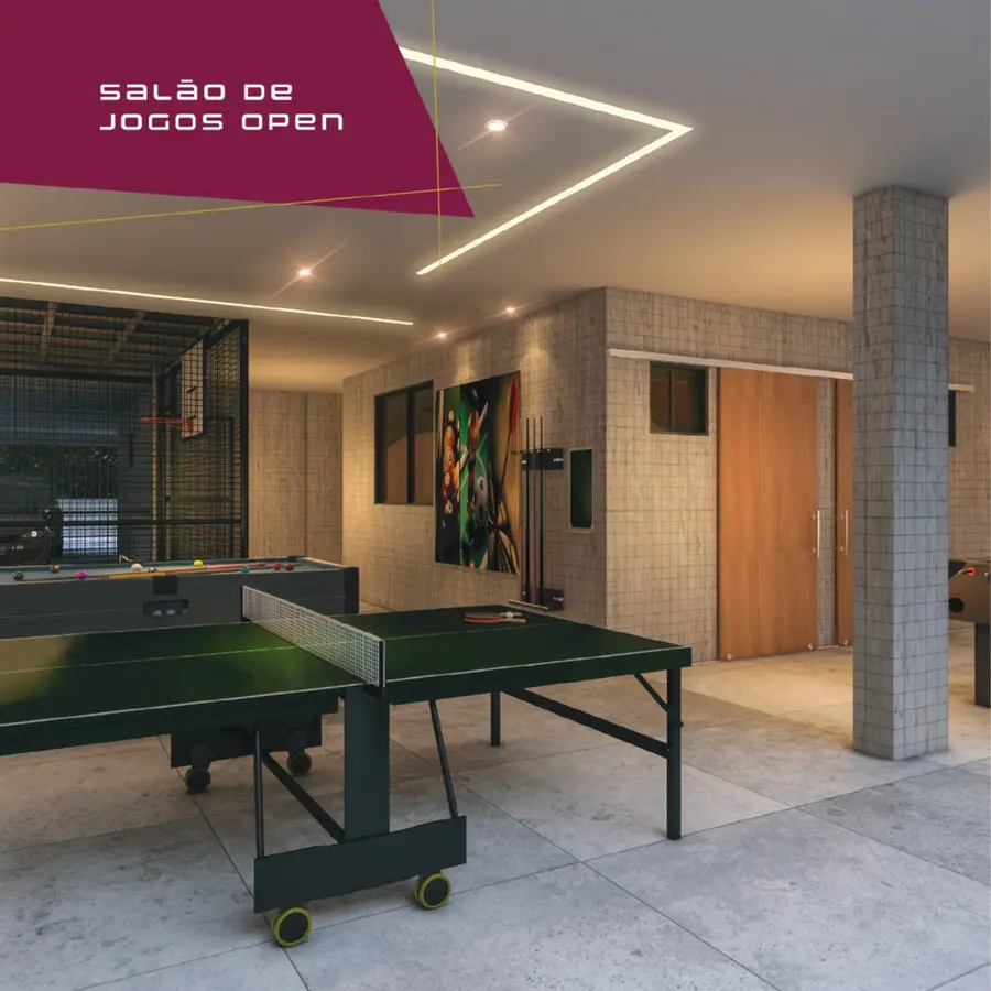 Salão de jogos open
